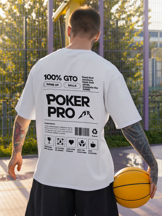 GTO Unisex Oversized Poker Tee